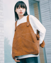 画像をギャラリービューアに読み込む, Corduroy Vest apron 〝Brown〟