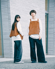 画像をギャラリービューアに読み込む, Corduroy Vest apron 〝Brown〟