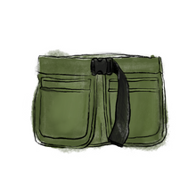 画像をギャラリービューアに読み込む, Waist apron 〝olive〟