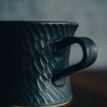 画像をギャラリービューアに読み込む, しのぎマグカップ (黒)