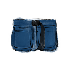 画像をギャラリービューアに読み込む, Waist apron 〝denim〟