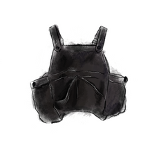 画像をギャラリービューアに読み込む, Vest apron〝black〟