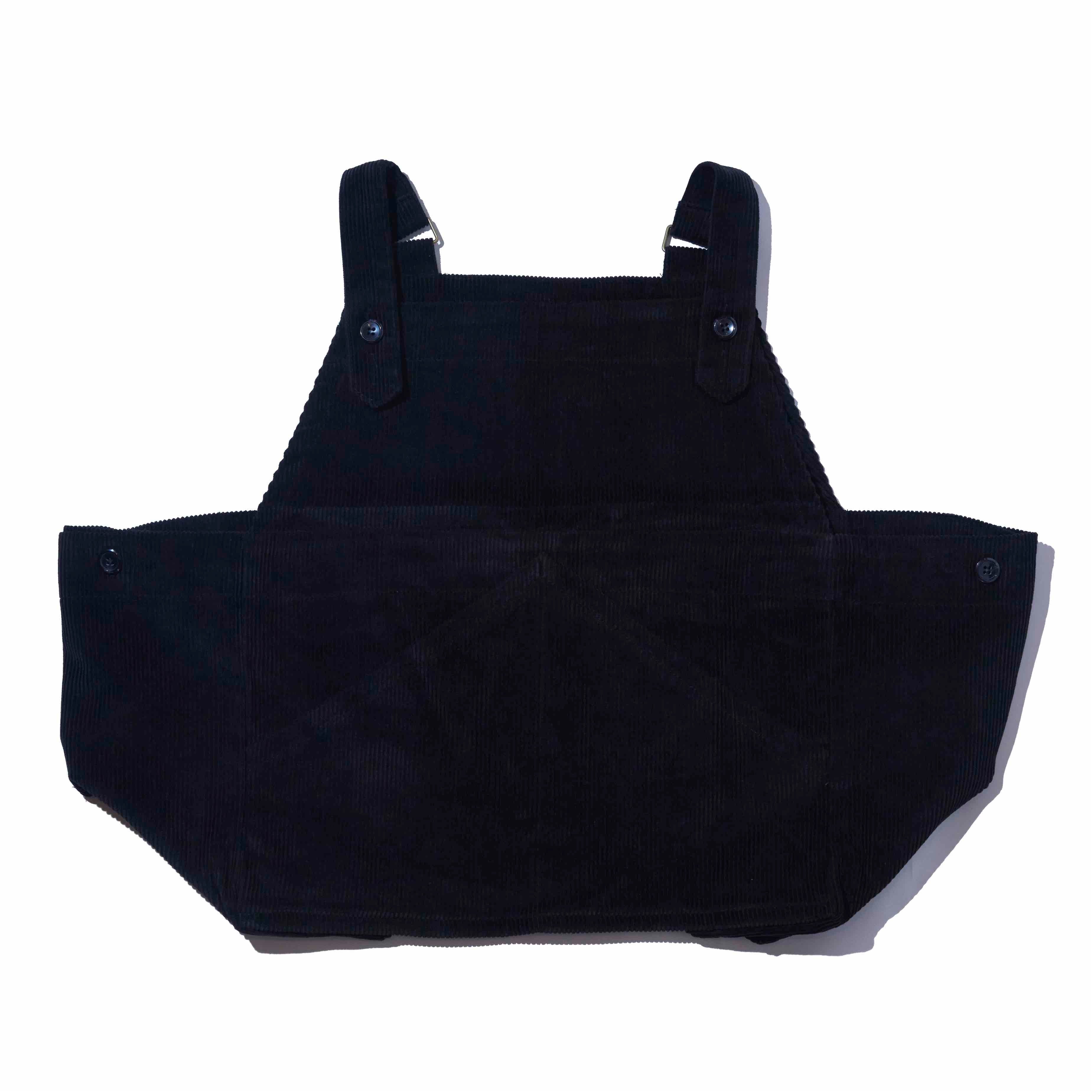 Corduroy Vest apron 〝Black〟 – Unin